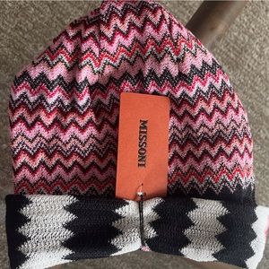 NWT Missoni Chevron Wool Blend Hat. Made in Italy